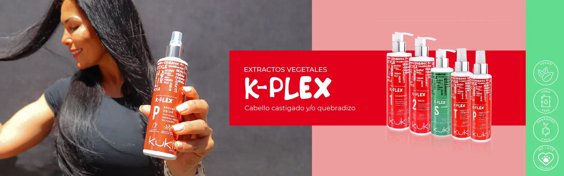 Colección K-Plex anti-rotura para cabello castigado y quebradizo